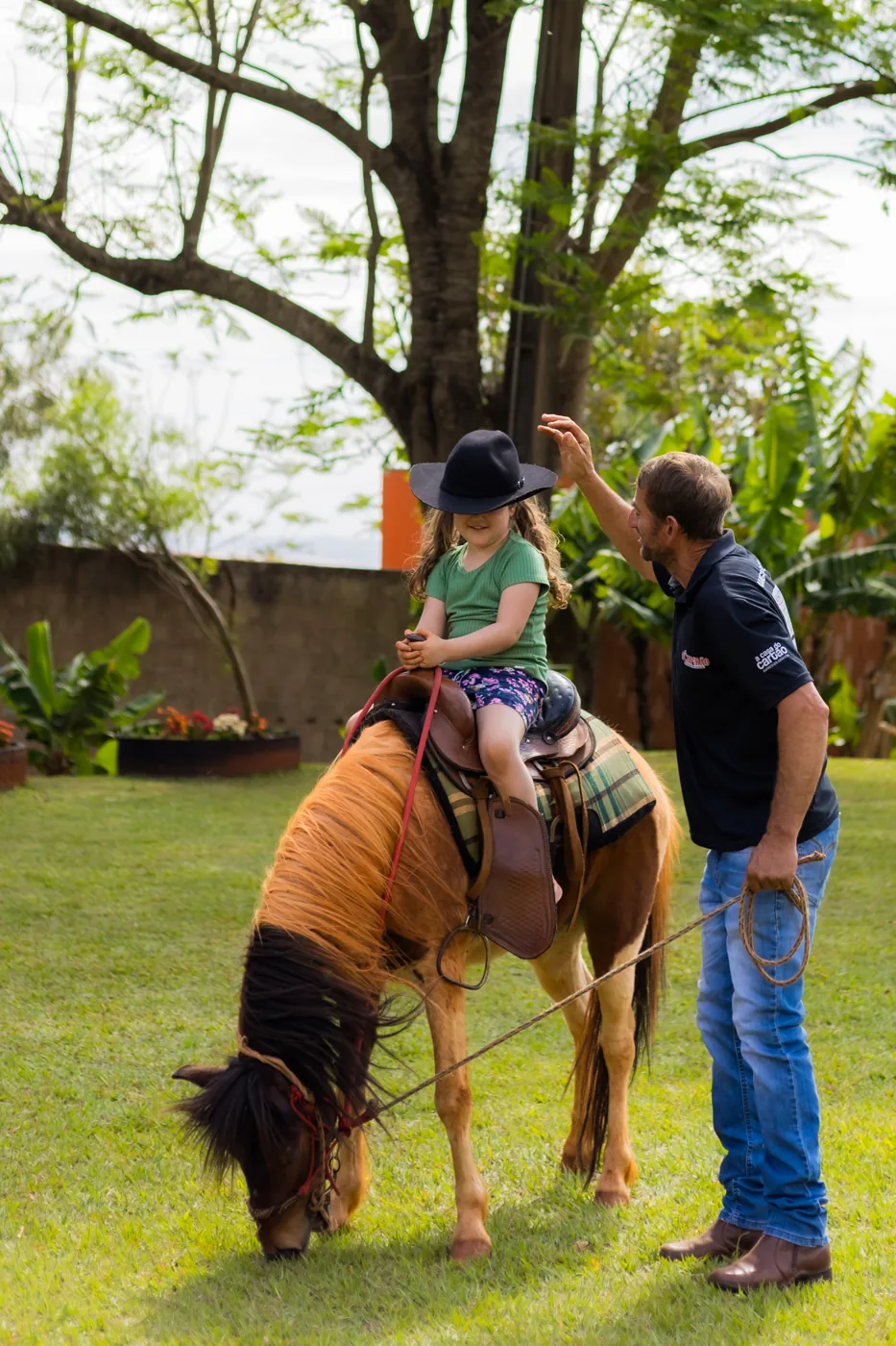 Passeio de cavalinho para as crianças